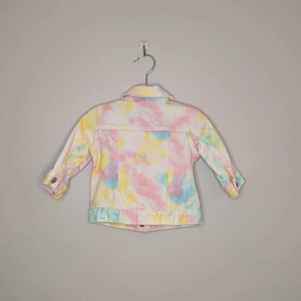 💚 2 for 20 💚 Old Navy Paster Tie Dye Jean Jacket - Picture 2 of 5